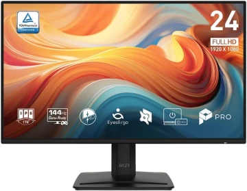 Монітор MSI 23.8" PRO MP242-E14A D-Sub, HDMI, DP, MM, IPS, 144Hz, 1ms, sRGB 121%, AdaptiveSync (9S6-3PD1CT-011)