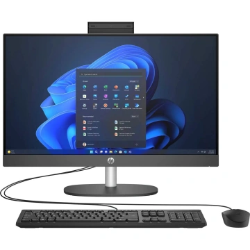 Комп'ютер персональний моноблок HP 240-G10 23.8" FHD IPS AG, Intel i3-N300, 8GB, F512GB, UMA, WiFi, кл+м, DOS, чорний (9M9M9AT)