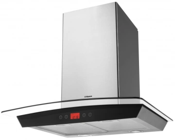 Витяжка Hansa купольна, 60см, 650м.куб/год, скло, нержавіюча сталь (OKP662GH)