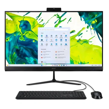 Комп'ютер персональний моноблок Acer Aspire C27-2G 27" FHD, Intel 5-120U, 16GB, F512GB, UMA, WiFi, кл+м, Lin, чорний (DQ.BRSME.001)
