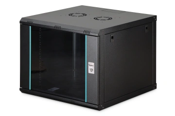 Шафа DIGITUS 19", 9U, Wall Mounting Dynamic-N, 600x600 мм, 60кг максимально, розібрана, чорна (DN-37107)