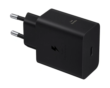 Зарядний пристрій мережевий Samsung 60Вт USB-С PD PPS, чорний (EP-T6010NBEGWW)