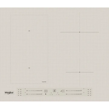 Варильна поверхня Whirlpool індукційна, 60см, розширена зона, бежевий (WLS2760BF/S)