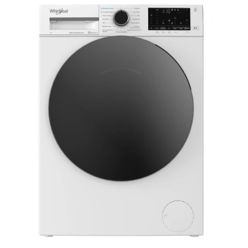 Пральна машина Whirlpool фронтальна, 7кг, 1200, A, 49.6см, дисплей, пара, інвертор, люк чорний, білий (WAM762WBCUA)