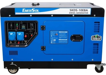 Генератор дизельний EnerSol, 230В, 1 фаза, 9/10кВт, електростартер, 230кг (SKDS-10EBA)