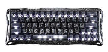 Клавіатура магнітна GravaStar Mercury V60 Pro 60keys, UFO Magnetic Gaming, 8K, USB-A, RGB, Cyber Frost Black (GSV60PRO_CF_BLK)