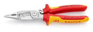 Кліщі багатофункціональні KNIPEX, діелектричні, для робіт під напругою 10000В, 200мм (13-96-200)