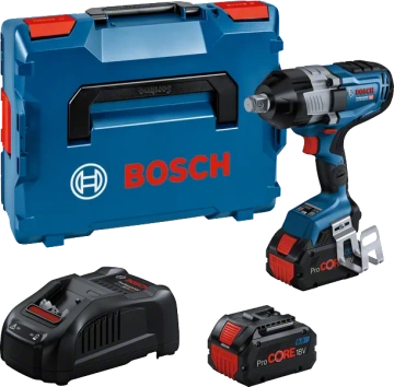 Гайковерт ударний акумуляторний Bosch Professional GDS 18V-1600 HC 18В 2х8.0А·год 0-1600Нм 0-1750об/хв L-BOXX 136 ЗП 3.2кг (0.601.9M1.002)