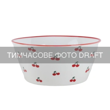 Салатник ARDESTO Cherry, 14см, 450мл, порцеляна, багатокольоровий (AR2114C)