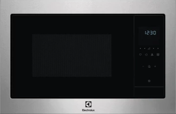 Мікрохвильова піч Electrolux вбудована, 25л, електрон. керування, 900Вт, гриль, дисплей, нерж (EMS4253TBX)