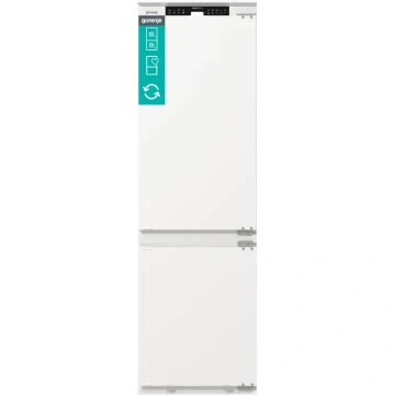 Холодильник Gorenje вбудований з нижн. мороз., 193,7x54x55см, 2 двері,284(76)л, А+, NF+, Зона св-ті, Диспл, Wi-Fi, Біли (NRKI519D61WF)