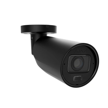 IP-камера дротова Ajax BulletCam HLVF 5 MP Black, 2.8–12 мм, PoE, True WDR, IP67, ІЧ 60 м, LED 40 м, аудіо, кут огляду 31° до 111°, вулична, чорна, 126276.217.BL1 (000063786)