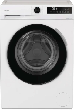 Пральна машина Candy ProWash 300 фронтальна, 7кг, 1200, A, 42.4см, дисплей, пара, інвертор, люк чорний, білий (GD27SSB7-S)