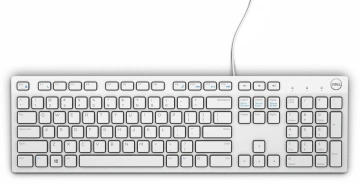 Клавіатура Dell Multimedia Keyboard-KB216 US International - White (580-ADGM)