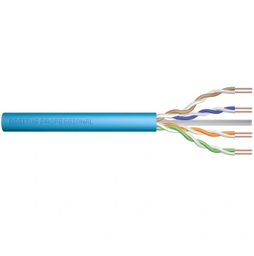 Кабель "вита пара" DIGITUS CAT 6A U-UTP, 500м, AWG 23/1, LSZH, блакитний (DK-1613-A-VH-5)