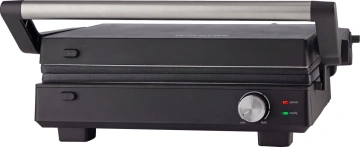 Гриль Gorenje прижимний 2000Вт, темп. режимів-7, з`ємні пластини, розкриття на 180°, метал, чорний (GCG2000M)