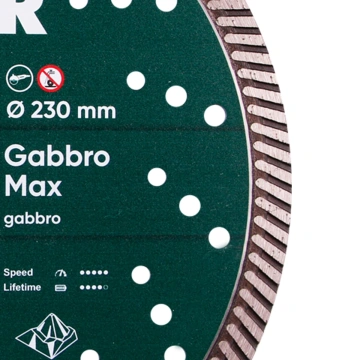 Круг алмазний вiдрiзний Turbo 232x2,5x12x22,23 Gabbro Max (10115429018)