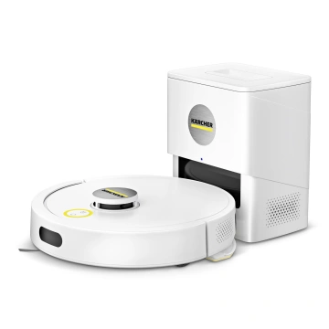 Робот-пилосос karcher RVC 3 Comfort, h=0.97см, вологе прибирання, конт пил -0.24л, вода -0.28л, автон. робота до 130хв, Bluetooth зарядна станція , білий (1.269-120.0)