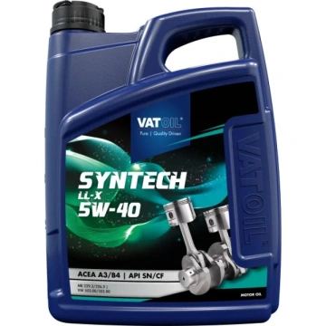 Олива моторна VATOIL SynTech LL-X 5W-40 5л (11-5 LL-X) (50036) (VAT11-5LL-X)