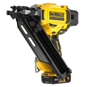 Цвяхозабивач акумуляторний DeWalt XR Li-Ion 18В акб 2x5А·год 2.8-3.3мм цвяхи 50-90мм ЗП кейс 3.9кг (DCN930P2)