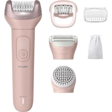 Епілятор Philips Series 9000 дисковий, аккумул., пінцет.-32, волог.+сух., насадок-4, футляр, рожевий (BRE718/00)