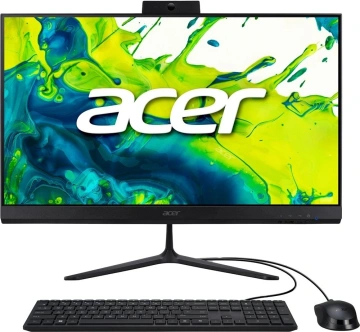 Комп'ютер персональний моноблок Acer Aspire C24-2G 23.8" FHD, AMD R5-7430U, 16GB, F512GB, UMA, WiFi, кл+м, Lin, чорний (DQ.BPRME.002)