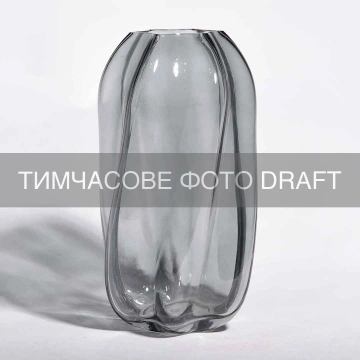 Ваза ARDESTO Dafne, 15.7х28см, скло, сірий (AR3855)
