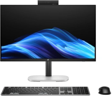 Комп'ютер персональний моноблок HP ProStudio 4-G1i 23.8" FHD IPS AG, Intel U7-265T, 16GB, F512GB, UMA, WiFi, кл+м, DOS, чорний (CZ8E1ES)