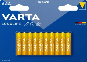 Батарейка Varta Longlife лужна AAA блістер, 10 шт (04103101761)