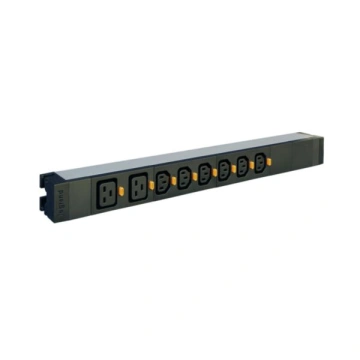 Пристрій розподілення електроживлення Legrand Rack PDU, 1U, 16А, (6) С13, (2) С19, terminal block (646809)