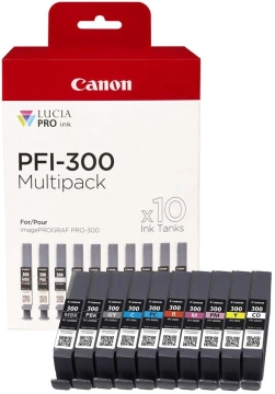 Комплект картриджів струменевих Canon PFI-300 imagePROGRAF PRO-300 M/PM/C/PC/GY/CO/MB/PB/R/Y (4192C008)