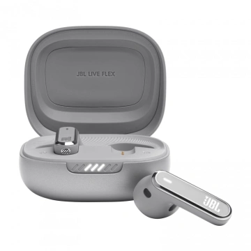 Навушники TWS JBL Live Flex Сріблястий (JBLLIVEFLEXSVR)