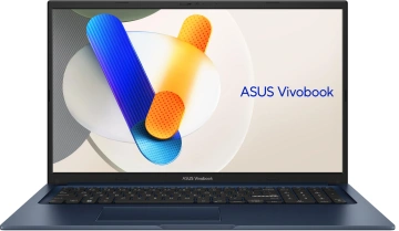 Ноутбук ASUS Vivobook 17 X1704VA-AU891 17.3" FHD IPS, Intel i3-1315U, 16GB, F512GB, UMA, NoOS, Блакитний (90NB10V2-M00WU0)