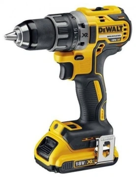 Шурупокрут-дриль акумуляторний DeWALT XR Li-Ion 18В акб 2х2А·год 70Нм 550-2000об/хв кейс, ЗП 1.5кг (DCD791D2)