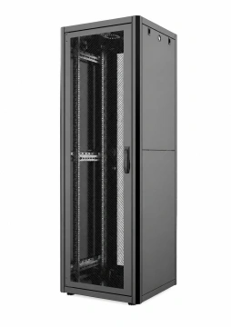 Шафа MIRSAN 19", 42U, GTN, перфоровані двері, 600x1000 мм, максимально 1000 кг, сіра (MR.GTN42U61DE.02_PRF63)