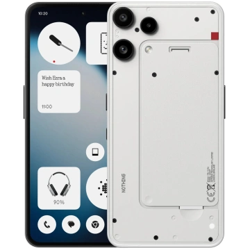 Смартфон Nothing Phone (3a) Lite 5G 6.77" 8/128ГБ, 2SIM, 5000мА•год, білий (SU920025W)
