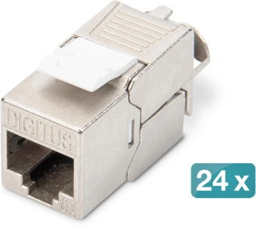 Модуль DIGITUS Keystone САТ 6А RJ45, STP, compact, 24 шт. (DN-93615-S-24)