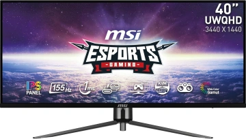 Монітор MSI 40" MAG401QR 2xHDMI, DP, USB-C, 2xUSB, Audio, IPS, 3440x1440, 21:9, 155Hz, 1ms, sRGB 118%, AdaptiveSync, HDR400 (9S6-3EA54H-015)