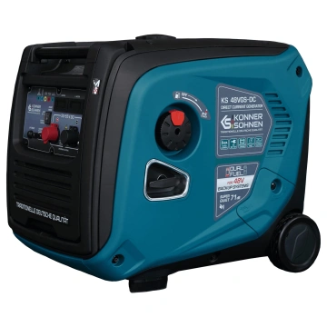Генератор постійного струму газобензиновий Konner&Sohnen KS 48VGS-DC 3.3кВт 50-55В 60А електростартер 39кг (KS48VGS-DC)