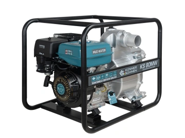Мотопомпа бензинова Konner&Sohnen KS 80MW 1000л/хв 9.0к.с 60кг (KS80MW)