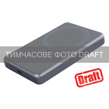 Акумулятор портативний літій-іонний Power Bank 2E Slim Wireless QI 10000мА·год, 20Вт, PD, сірий (2E-PB1011-GREY)