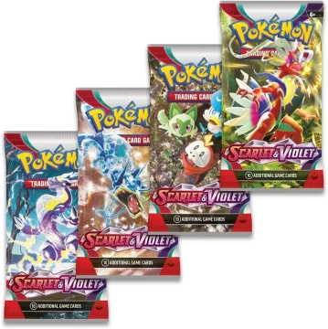 Колекційна карткова гра Pokemon: Scarlet & Violet - Base Set, бустер пак (1 шт) (820650853241)
