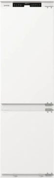 Холодильник Gorenje вбудований з нижн. мороз., 177x55x55см, 2 двері,252(76)л, А+, NF+, Зона св-ті, Диспл, Wi-Fi, Біли (NRKI517E61WF)