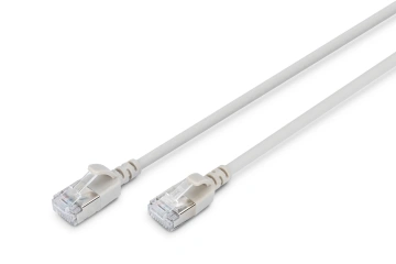 Патч-корд DIGITUS CAT 6a F-FTP Sliim, 1,5 м, AWG 32/7, Cu, LSZH, сірий (DK-1632-A-015S)