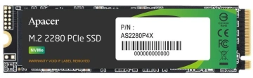 Накопичувач SSD Apacer M.2 256GB PCIe 3.0 P4X (AP256GAS2280P4X-1)