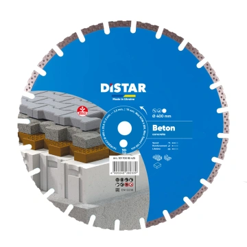 Круг алмазний вiдрiзний 1A1RSS/C1 400x3,5/2,5x10x25,4-11,5-24 HIT  Beton (10170085425)