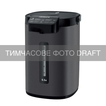 Термопот Ardesto 5.5л, дисплей, метал+пластик, чорний (TP-55BL)