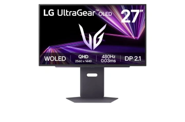 Монітор LG 27" 2xHDMI, DP, USB, Audio, OLED, 2560x1440, 480Hz, 0.03ms, DCI-P3 98.5%, G-SYNC, FreeSync, HAS, HDR400 (27GX790A-B)