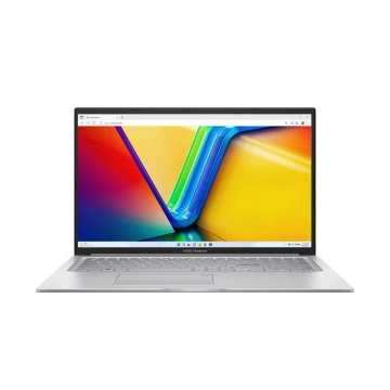 Ноутбук ASUS Vivobook 17 X1704VA-AU989 17.3" FHD IPS, Intel 7 150U, 16GB, F512GB, UMA, NoOS, Сріблястий (90NB13X1-M00HH0)