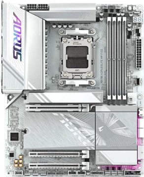 Материнська плата GIGABYTE X870E AORUS ELITE WIFI7 ICE sAM5 X870 4xDDR5 M.2 Wi-Fi BT HDMI Typc-C ATX Біла (X870E_A_ELITE_WIFI7_ICE)